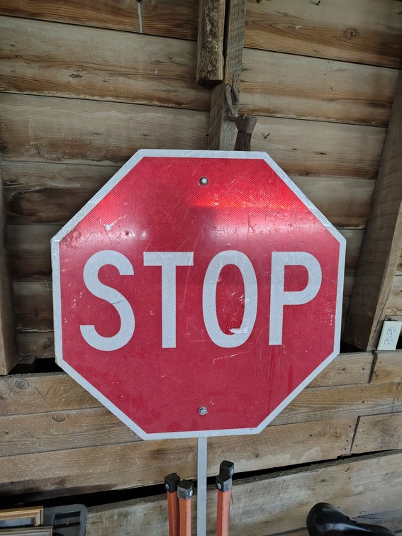 Stop Sign with stand