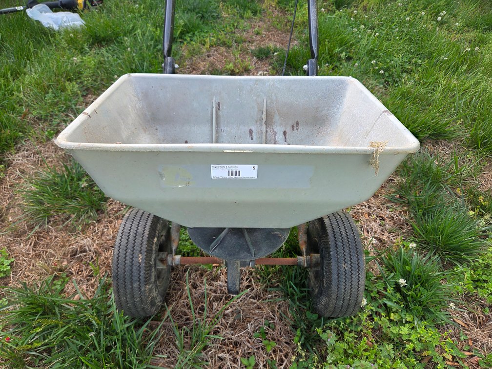 Fertilizer Spreader, Gas Cans