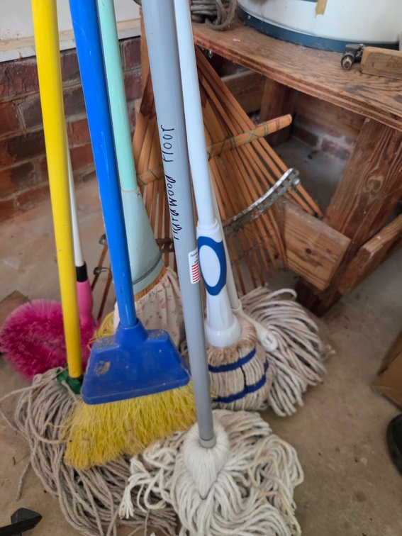 Mops, Brooms, Leaf Rake