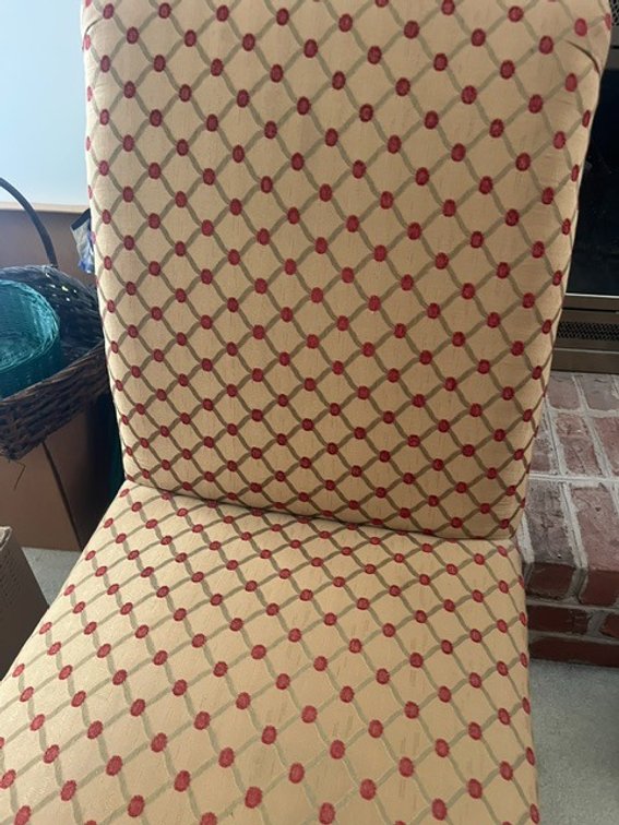 Upholstered Chair and 4 pc TV Trays