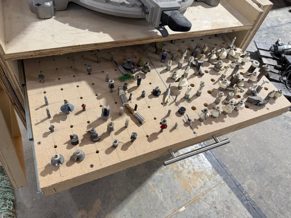 Work Table with Assorted Bits