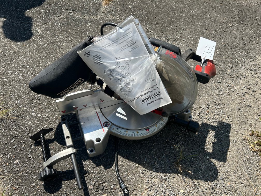 Used Craftsman 10" Compound Miter Saw, Operates as it should