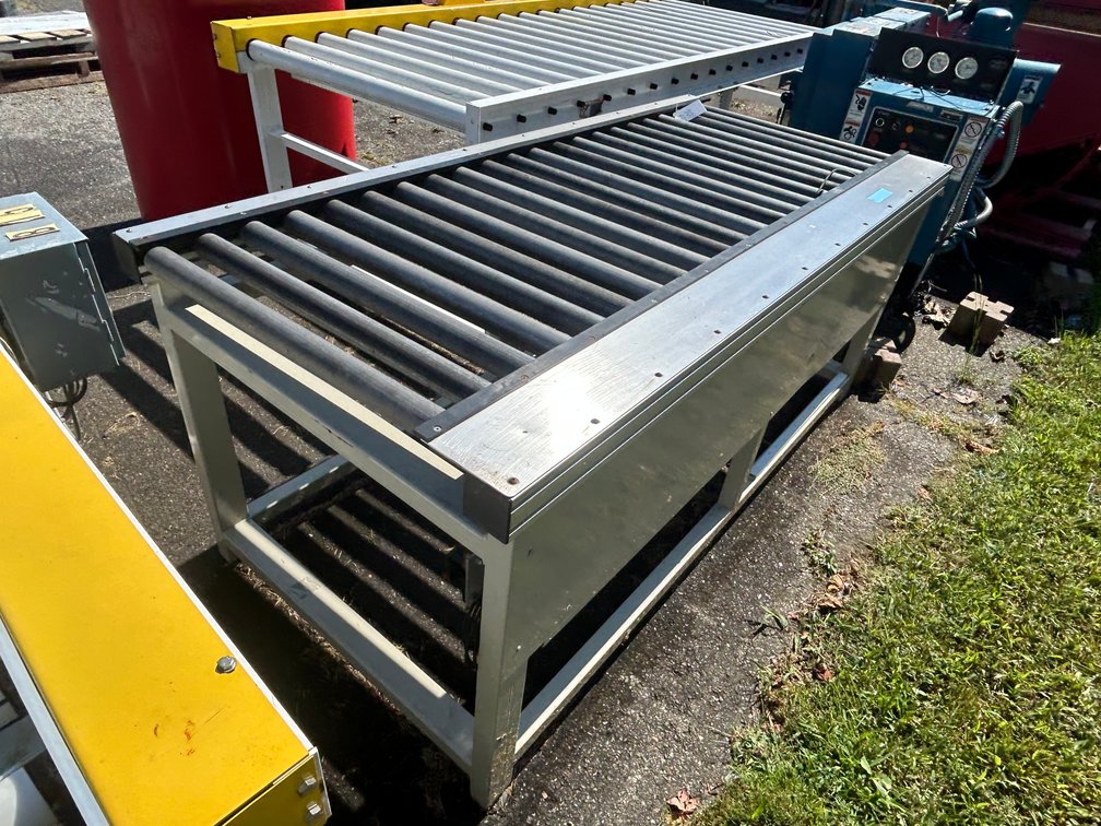 Belt Driven Roller Conveyor, 87" Long x 29" Wide x 37" Height, Includes Electric Motor and Gearbox