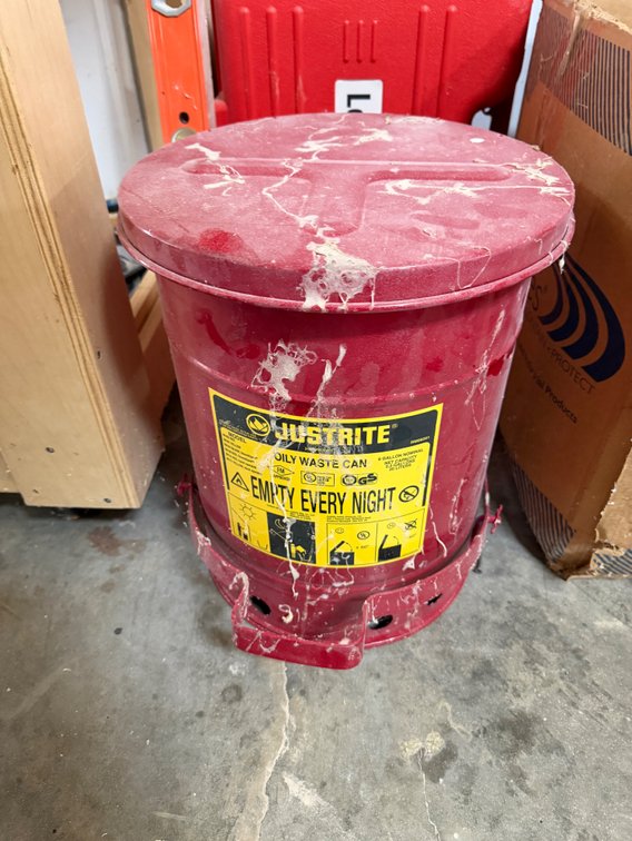Justrite Oily Waste Bin