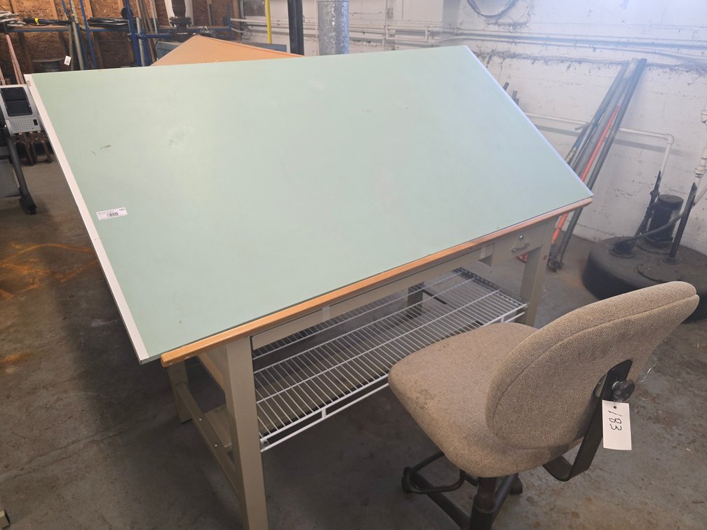 drafting table & chair