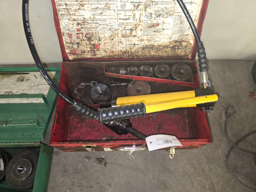Pittsburgh hydraulic pump driver & punches