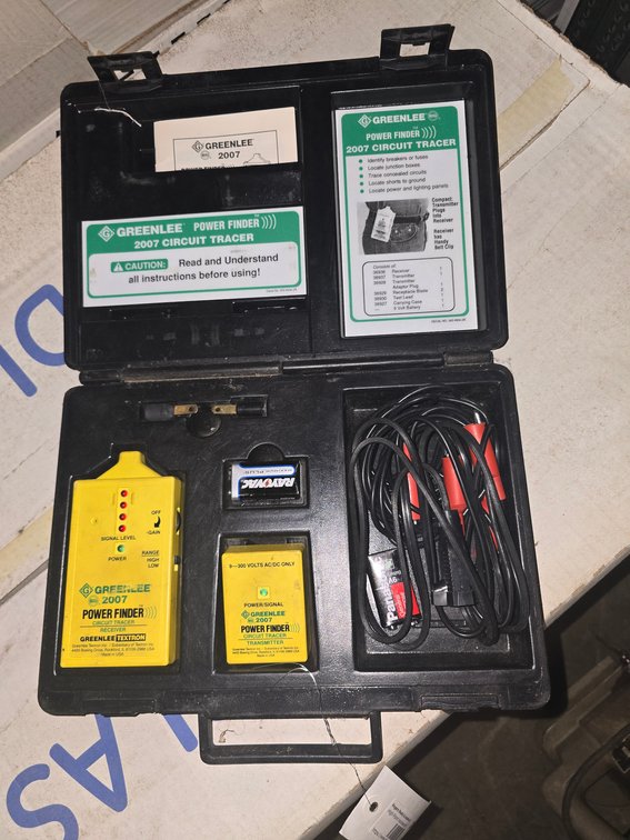 Greenlee power finder 2007 circit tracer