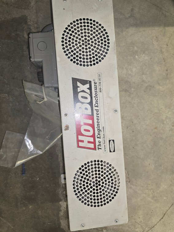 Greenlee electric PVC heater / Hot Box enclosure