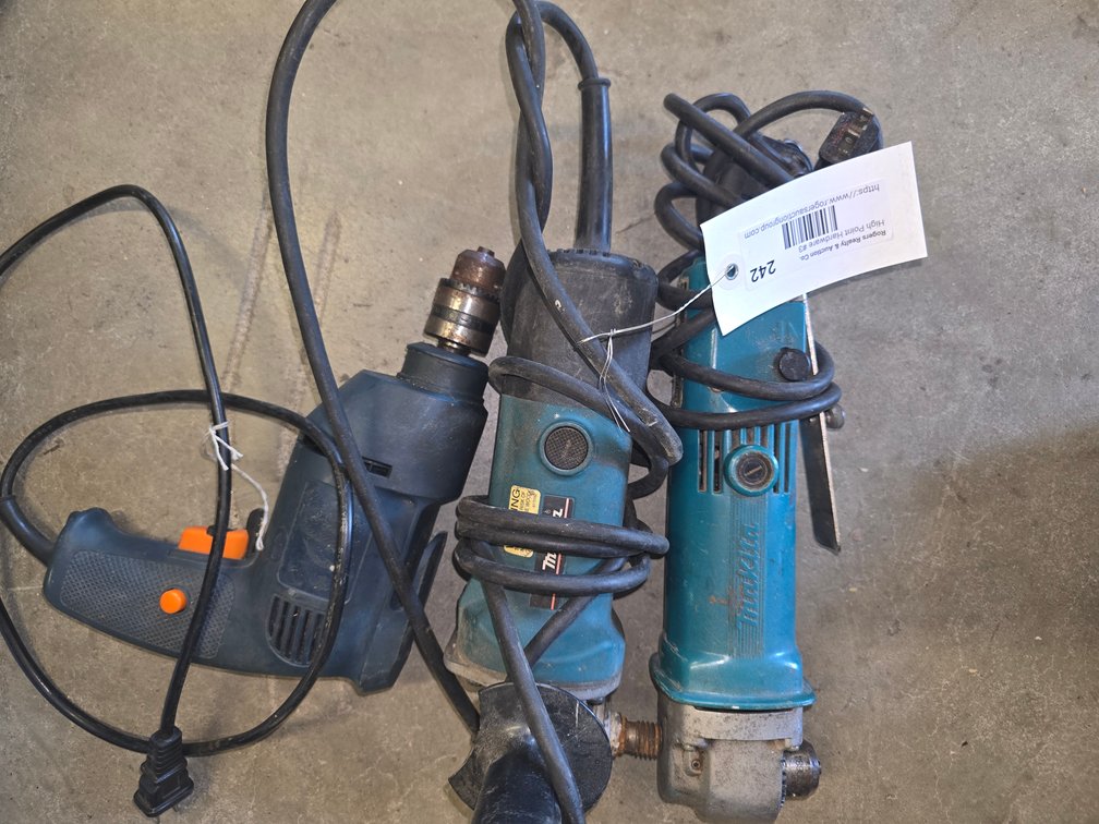 (2) Makita grinders / electrical drill