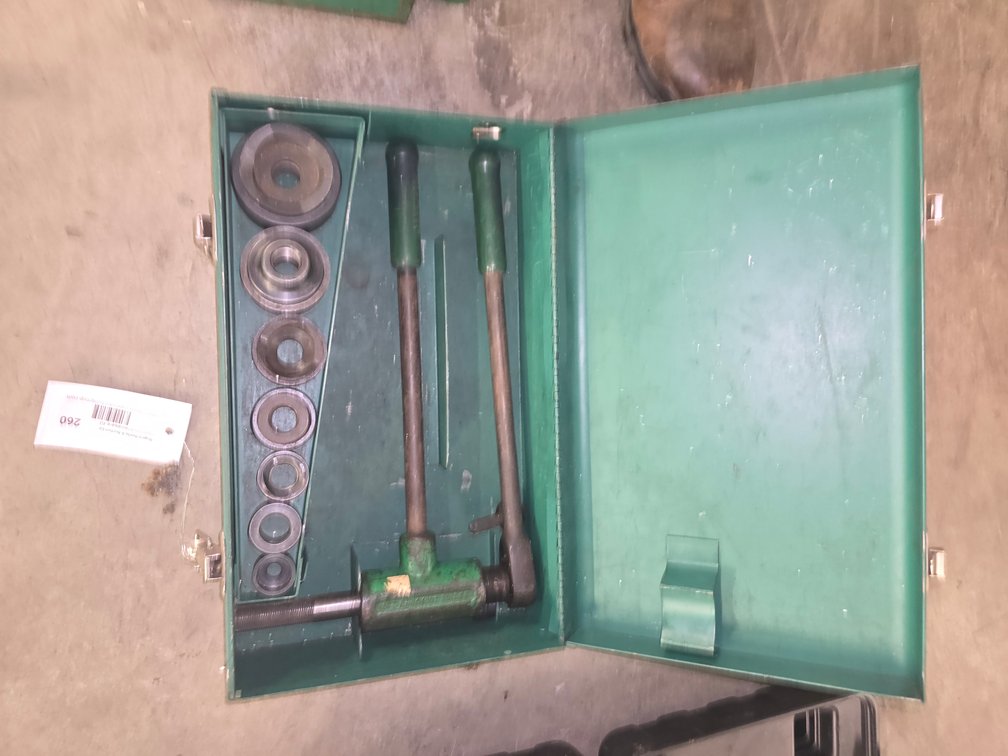 Greenlee 1/2in - 2in knockout ratchet