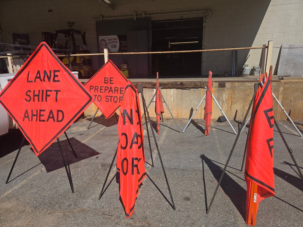 (12) road traffic signs with various "sayings"