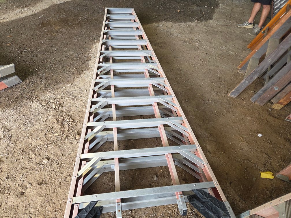 12 ft "A" ladder with 12 ft extension