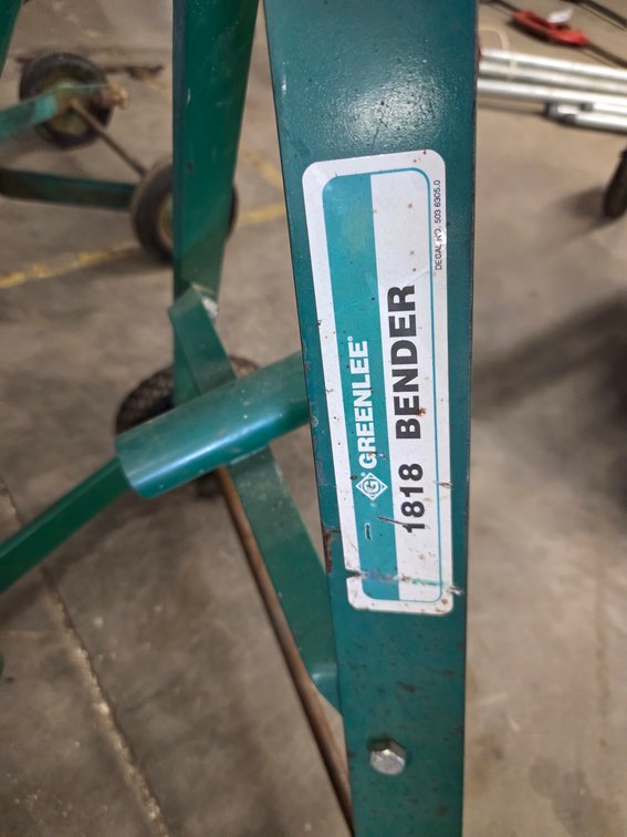 Greenlee 1818 offset pipe bender