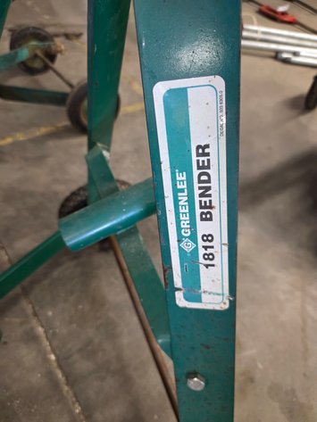 Greenlee 1818 offset pipe bender