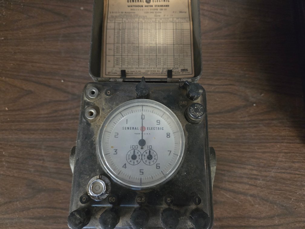General electric watt hour meter