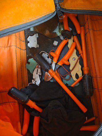 Salisbury insulated shield, gloves, and tools