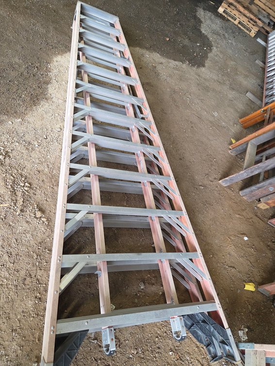 12 ft "A" ladder with 12 ft extension
