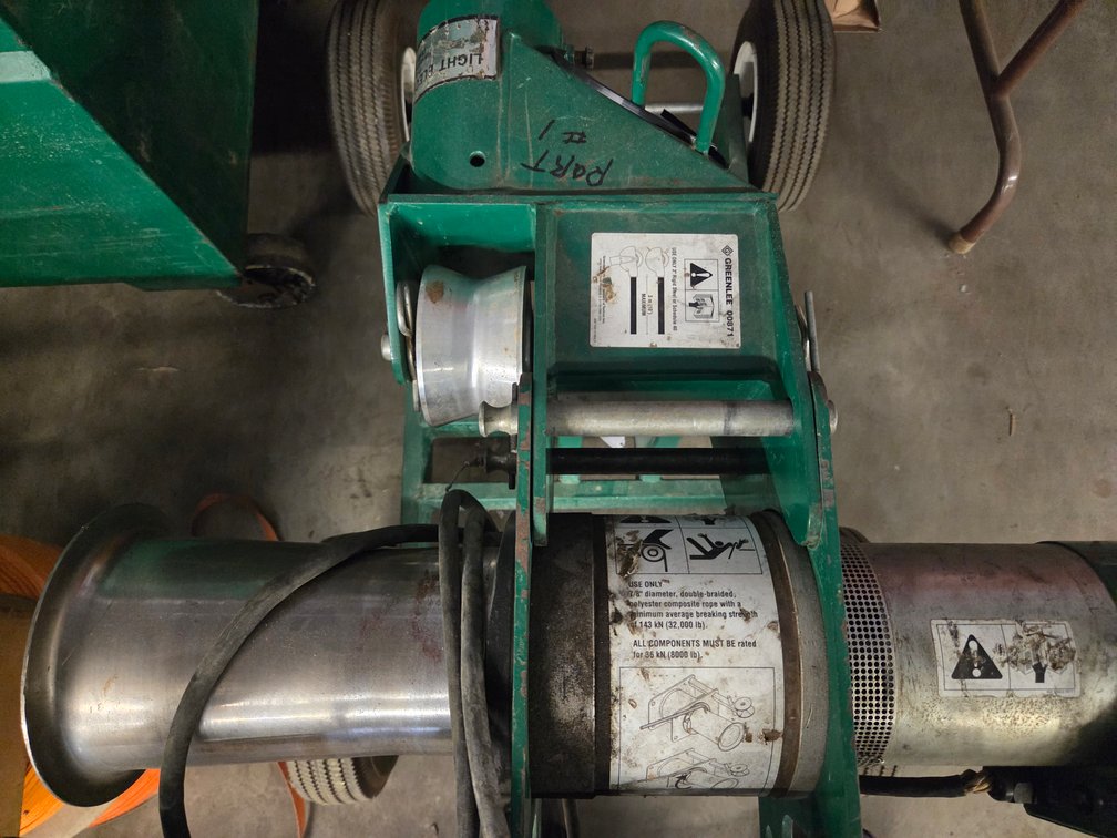 Greenlee 6800 Ultra tugger portable cable, puller, and attatchments