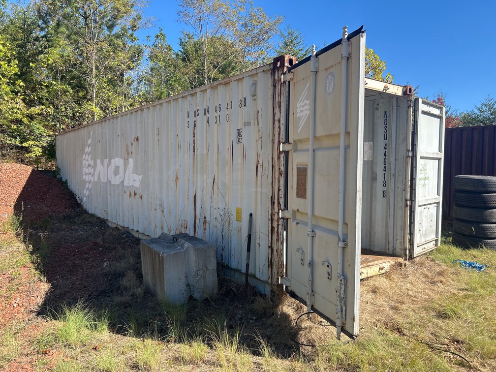Grey 40’ Shipping Container