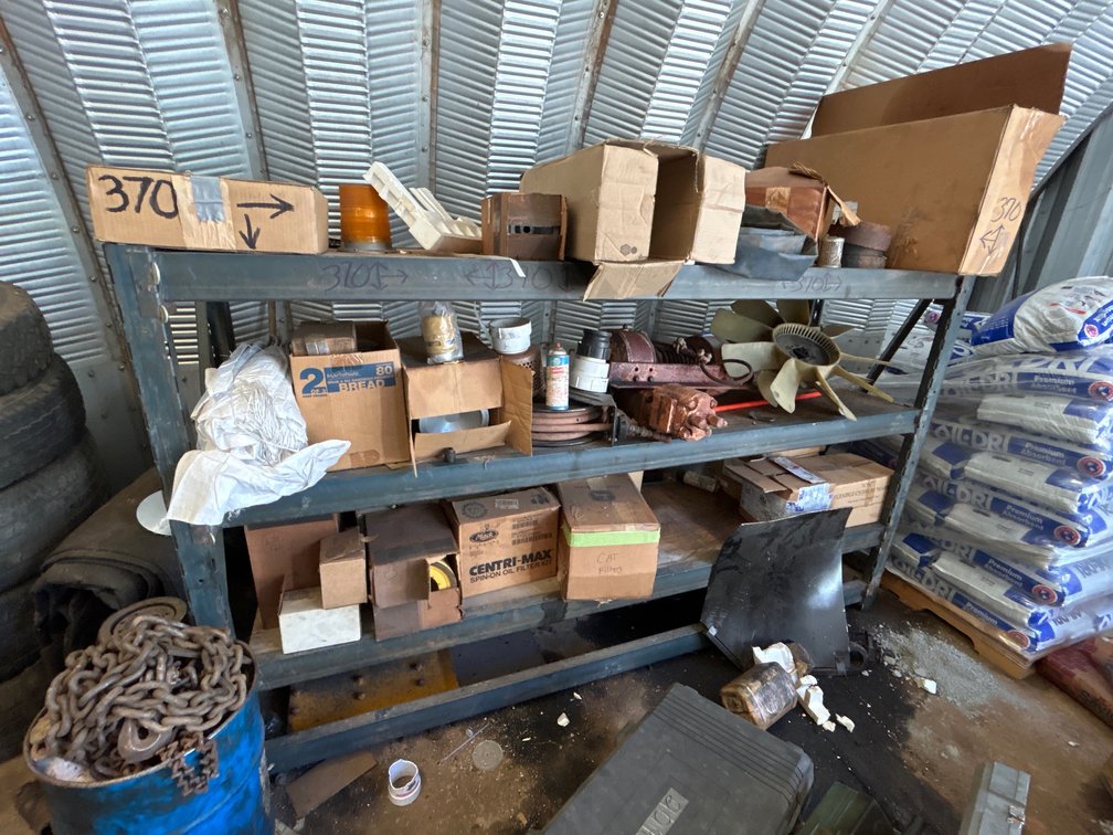 Miscellaneous Items & Metal Rack