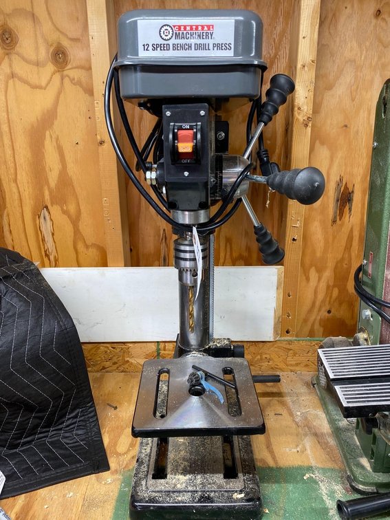 CENTRAL MACHINERY 12 SPEED BENCH DRILL PRESS