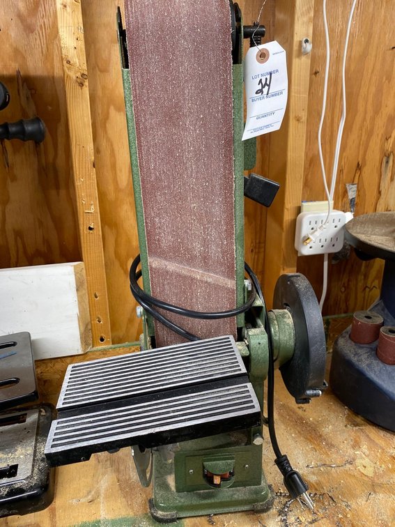 CENTRAL MACHINERY 4"X36" BELT SANDER-6" DISC SANDER