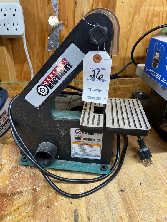 CENTRAL MACHINERY 1"X30" BELT SANDER