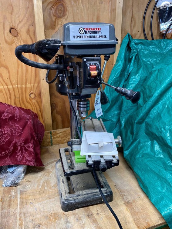 CENTRAL MACHINERY 5 SPEED BENCH DRILL PRESS