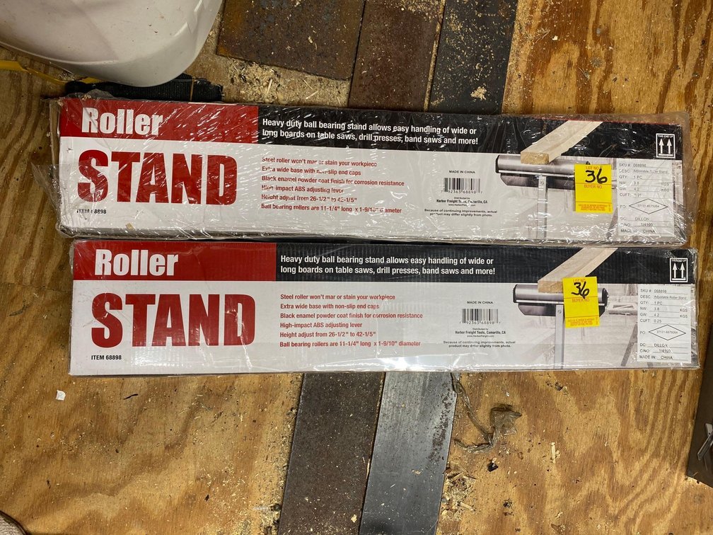 (2) ROLLER STANDS