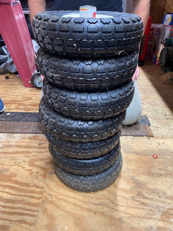 6 TIRES FOR HAND TRUCK 4.10/3.50/4