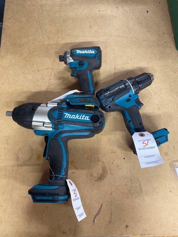 MAKITA-IMPACT WRENCH-SCREW DRIVER-CORDLESS DRILL
