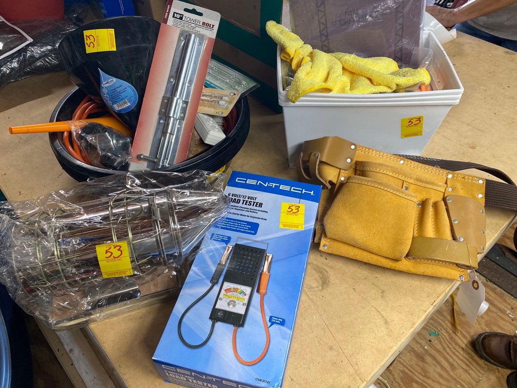 LOAD TESTER-BEE SMOKER-DRAIN PANS- SAND PAPER-CLEANING CLOTHS