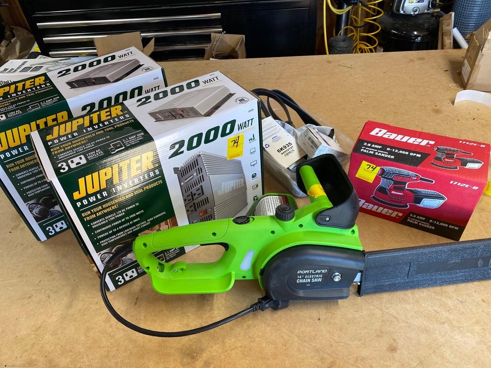 PALM SANDER-ELECT CHAINSAW-BELTS-JUPITER POWER INVERTERS