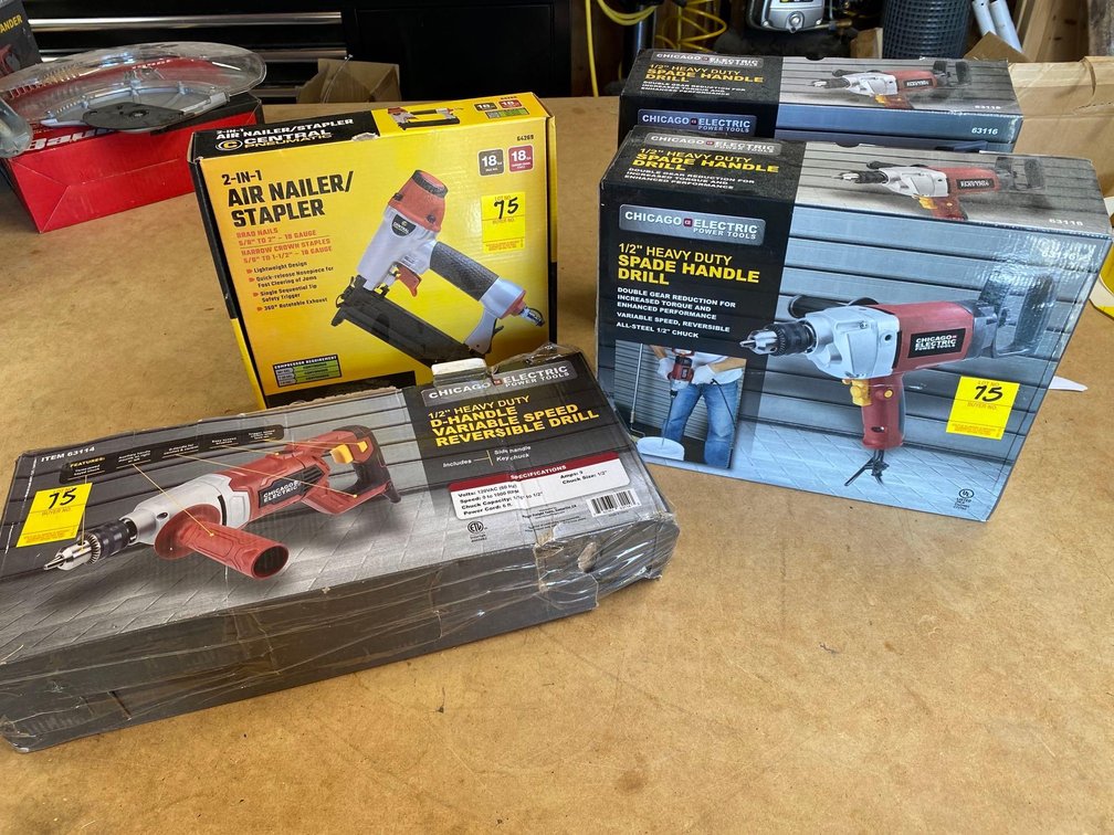 SPADE HANDLE DRILLS, DRILL HANDLE VAR SPD-DRILL- AIR NAILER/STAPLER