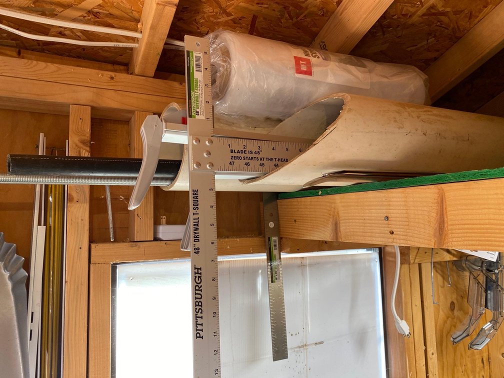 T SQUARE-PVC PIPE-CLAMPS-PLASTIC LEVEL