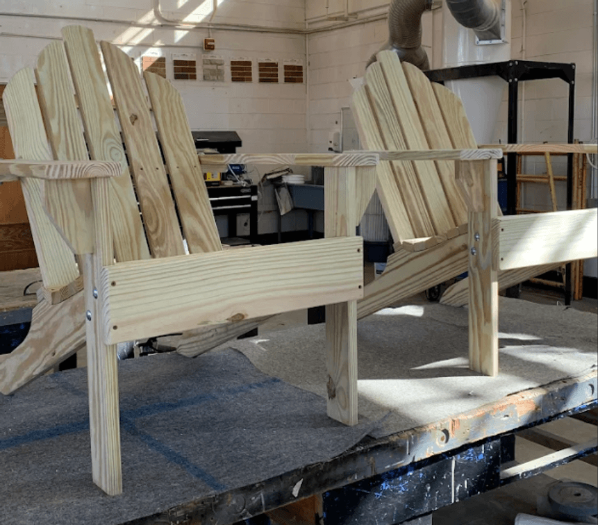 Set of Adirondack Chairs - Donated By NSHS Carpentry Class
