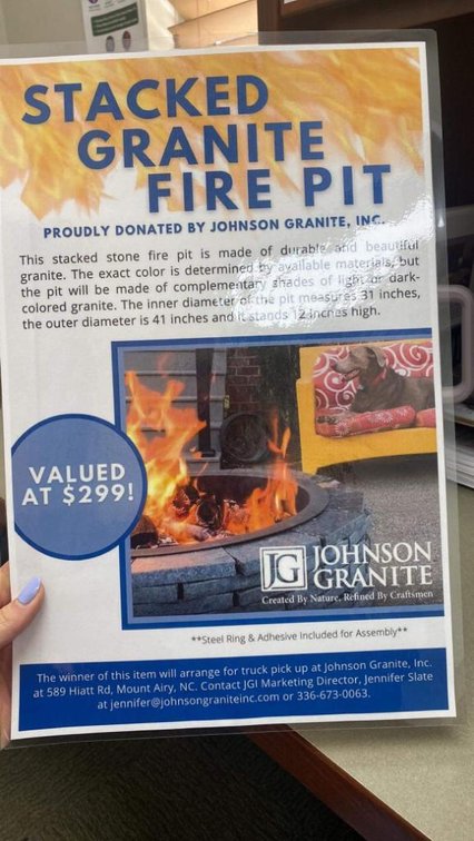 Granite Fire Pit - Donated By Johnson Granite