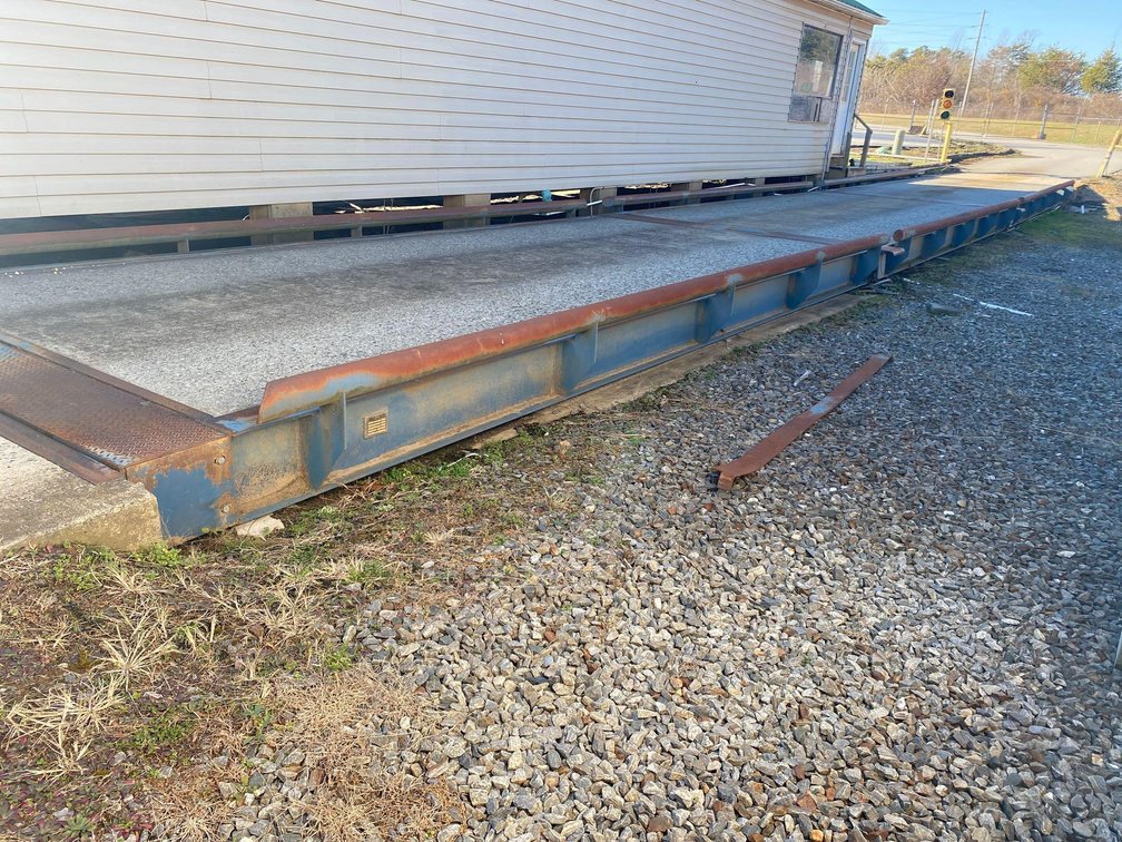 UNIBRIDGE TRUCK SCALES MOD#UBCR701040-CONCRETE DECK-(VERY USED-BUYER RESPONSIBLE FOR MOVING)