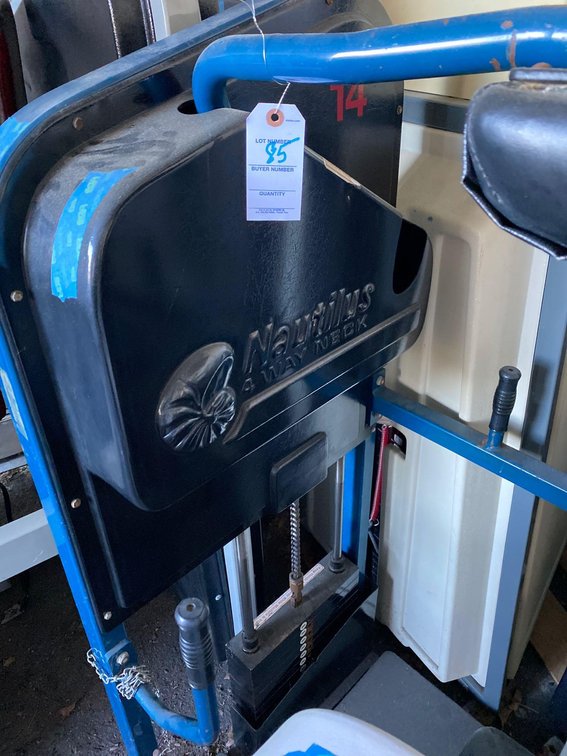 NAUTILUS EXERCISE EQUIPMENT-NECK MACHINE