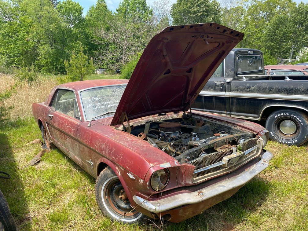 FORD MUSTANG-ENGINE 289-VIN#    -MILEAGE UNKNOWN-CONDITION UNKNOWN-NO TITLE