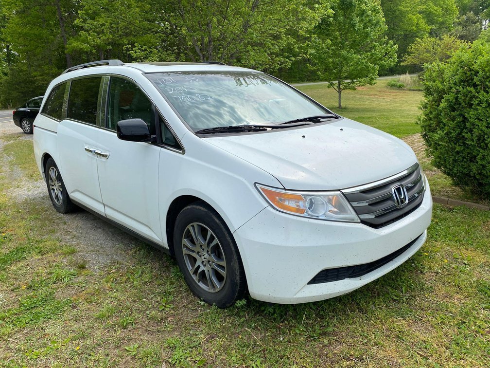 2013 HONDA VAN-VIN#5FNRL5H67DB057176-MILEAGE 70082-RUNS-3.5L-DENT IN BACK-HAS TITLE