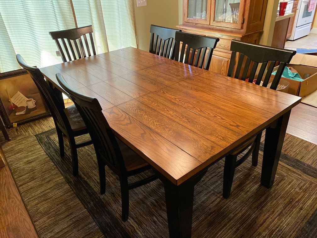 DINING TABLE WITH 6 CHAIRS