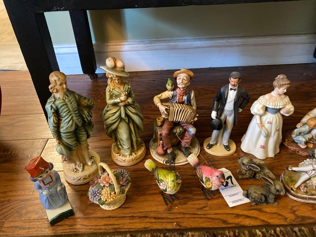 FIGURINES: COLONIAL FIGURINES-BIRDS-SHEEP-CHILDREN
