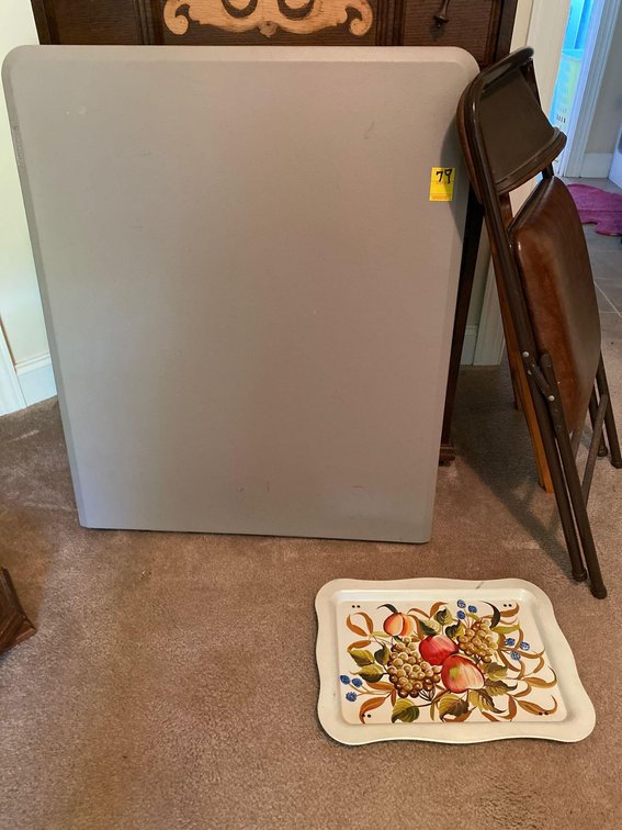 FOLDING TABLE-2 CHAIRS-TV TRAY