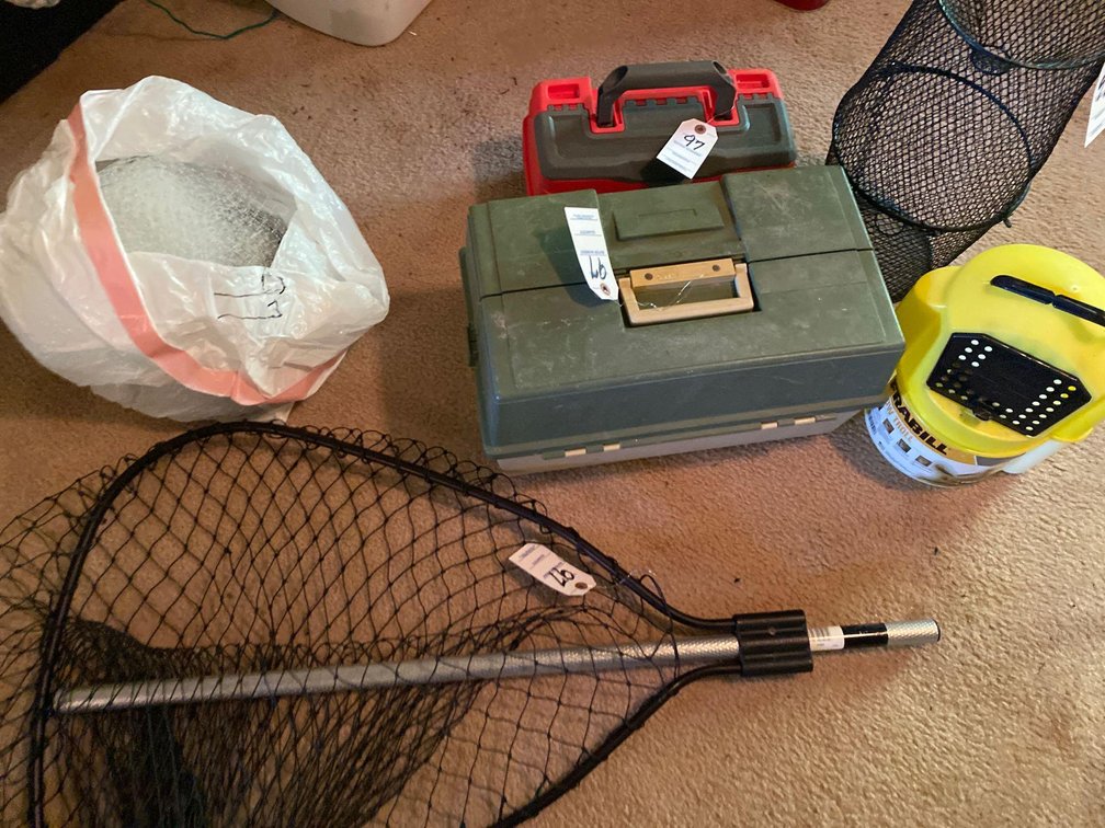 FISHING SUPPLIES: TACKLEBOX-NETS-MISC