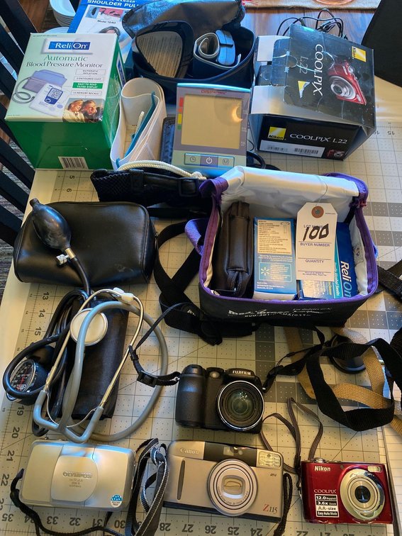 MISC CAMERAS-CASES-STETHOSCOPE-BLOOD PRESSURE-MISC
