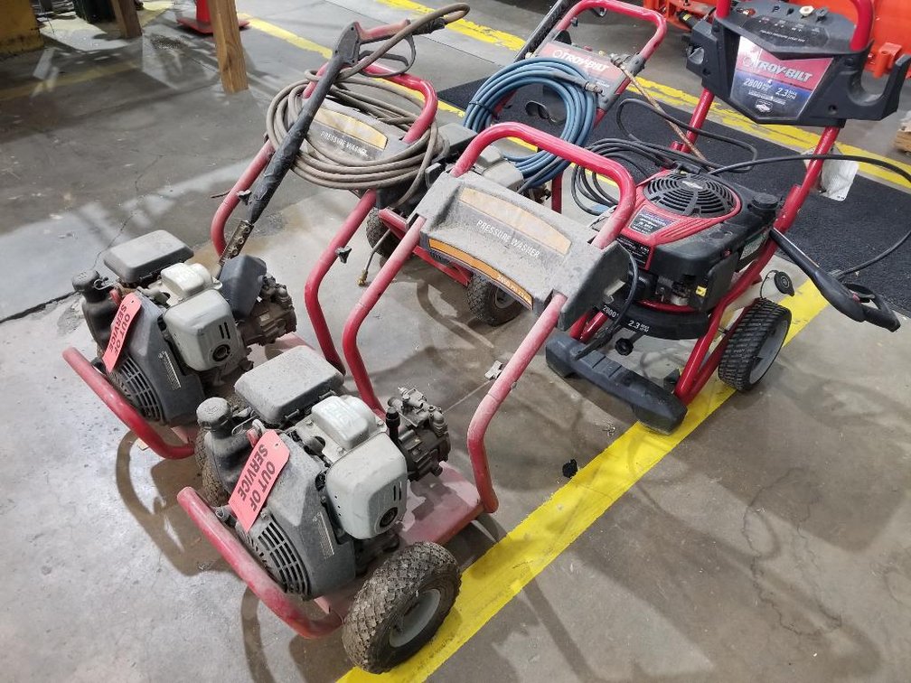 (4) TROY BUILT PRESSURE WASHERS