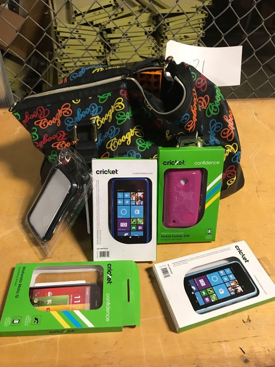 Bag of Misc Items/Cell Phones