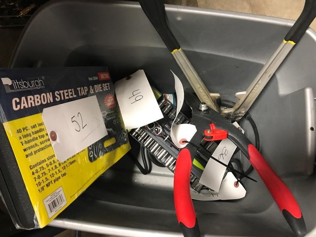 Stanley Bolt Cutters, Makita Saw, Craftsman Socket Set, Carbon Steel Tool, Hedge Clippers-Lots 45,49,52,75