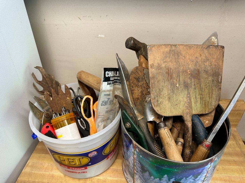Garden Hand Tools and assorted items